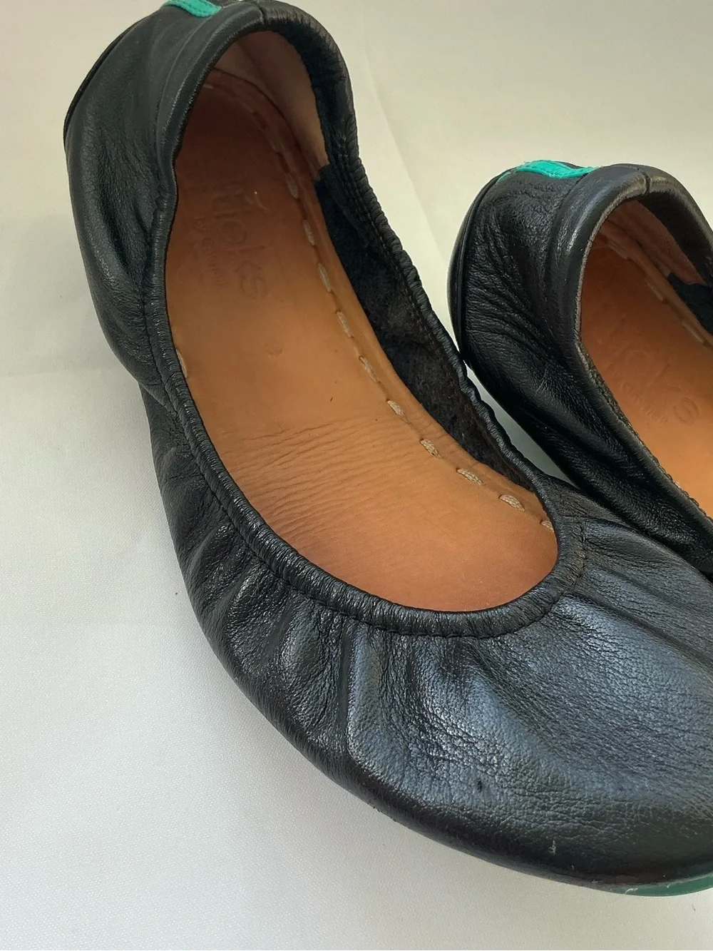 Tieks by Gavrieli Ballet Flats Womens Size 9 Taupe Leather Slip On Comfort Shoes